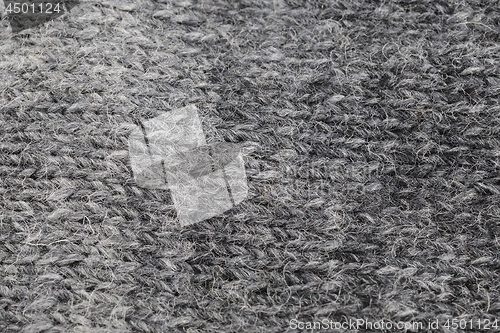 Image of knitted gray wool texture