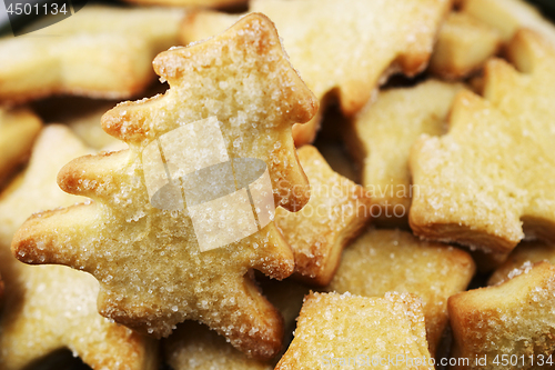 Image of closeup of  traditional sweet Christmas cookies