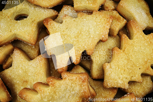 Image of closeup of  traditional sweet Christmas cookies