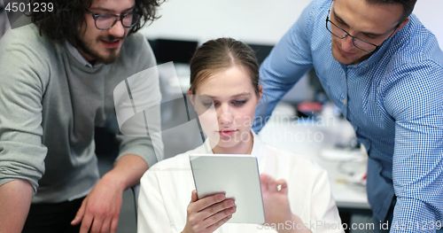 Image of Startup Business Team At A Meeting at modern office building