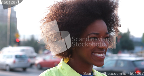 Image of Portrait of multiethnic group of young people on the jogging