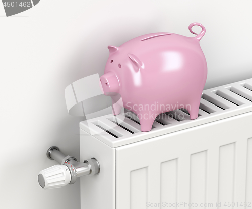 Image of Saving money on heating, concept image
