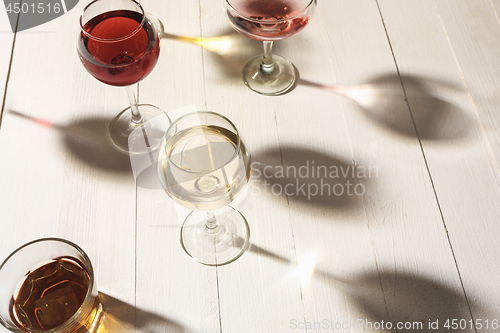 Image of The rose exotic cocktails and fruits