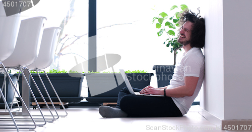 Image of man enjoying relaxing lifestyle