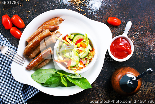 Image of grilled sausages 