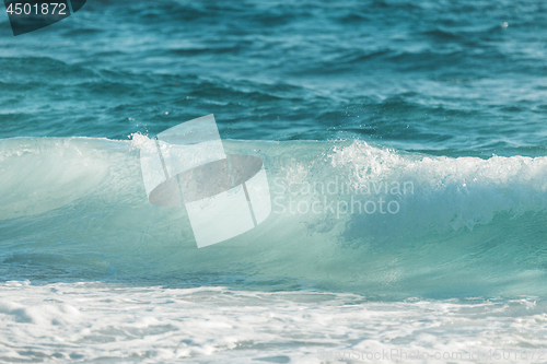 Image of Ocean waves like glass