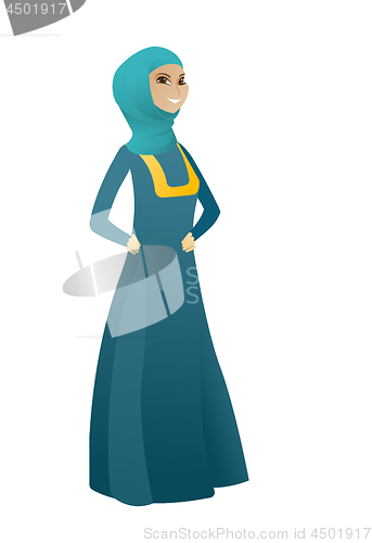 Image of Young muslim confident business woman.