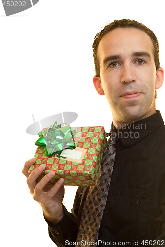 Image of Worker With Gift
