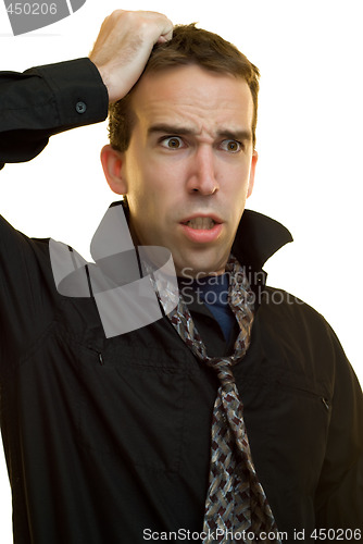 Image of Stressed Businessman