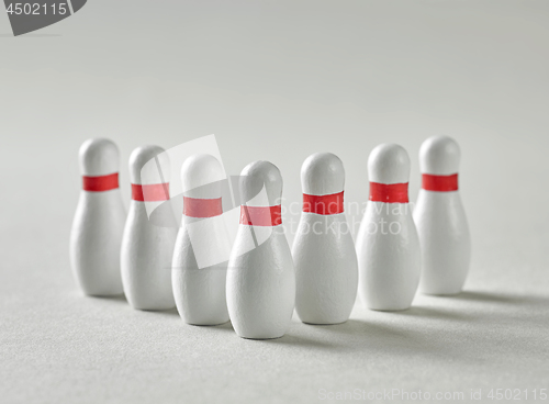 Image of miniature bowling pins