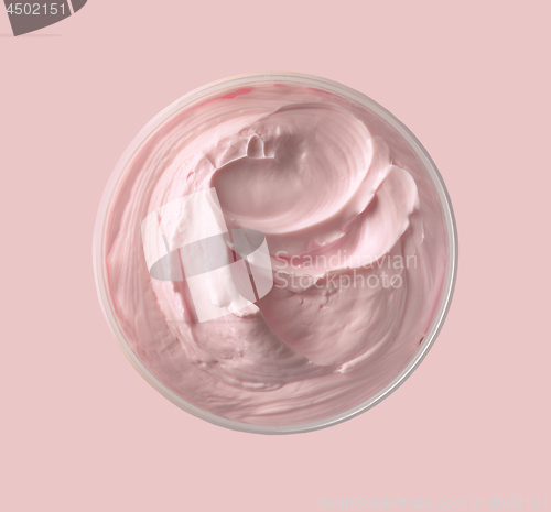 Image of pink cosmetic cream