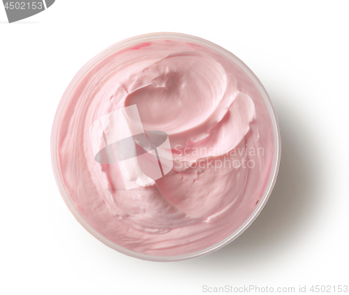 Image of pink cosmetic cream