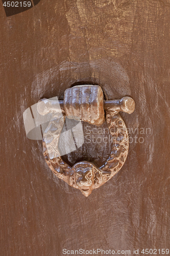 Image of Ancient italian door knocker.