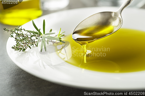 Image of Olive oil pouring