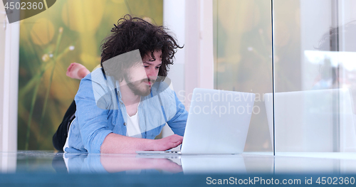 Image of man enjoying relaxing lifestyle
