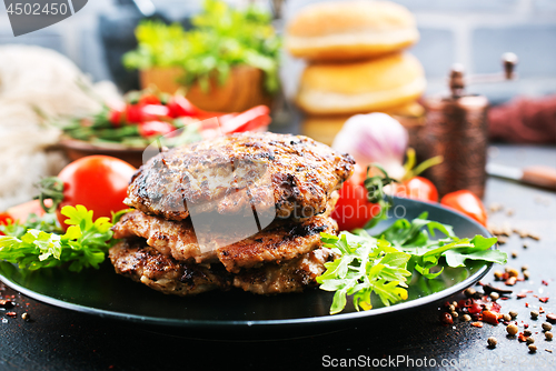 Image of ingredients for burgers