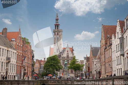 Image of The belfry of Bruges is a medieval bell tower