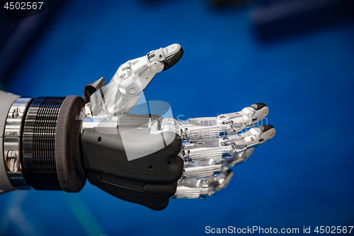 Image of Futuristic Robotic Hand for a handshake