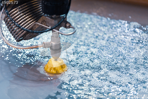 Image of CNC water jet cutting machine