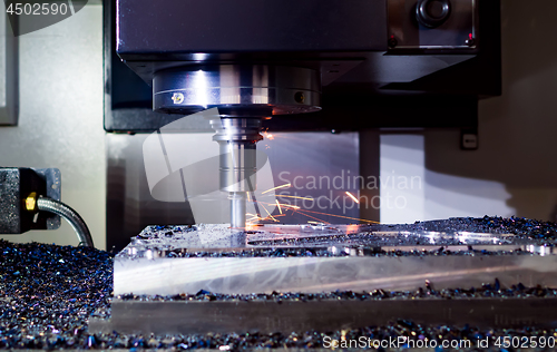 Image of Metalworking CNC milling machine.