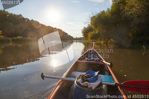 Image of Canoe on the river