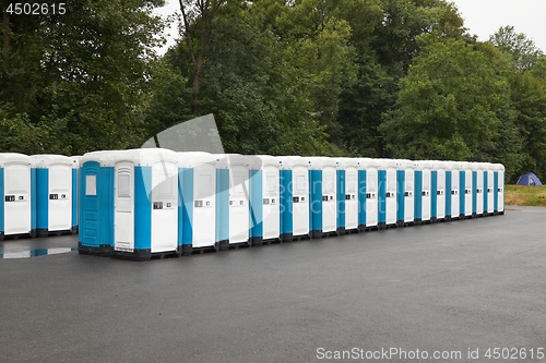 Image of Toilets installed at a public event