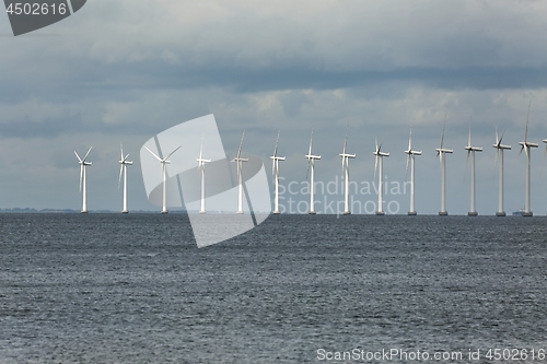 Image of Wind tubines near the coast