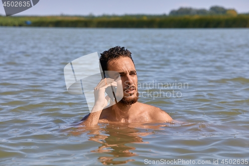 Image of Smartphone at the beach