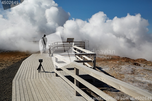 Image of Geothermal Activity in Iceland