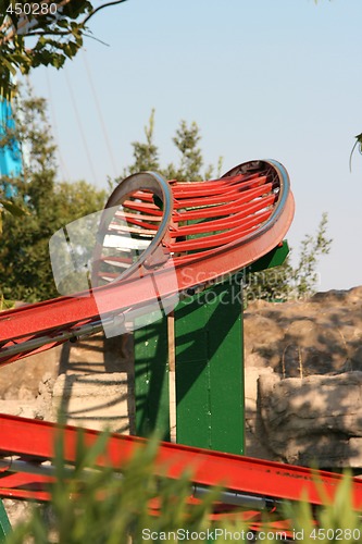 Image of roller coaster track