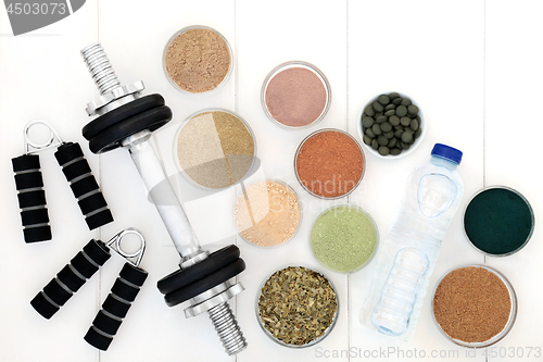 Image of Body Building Equipment and Supplement Powders