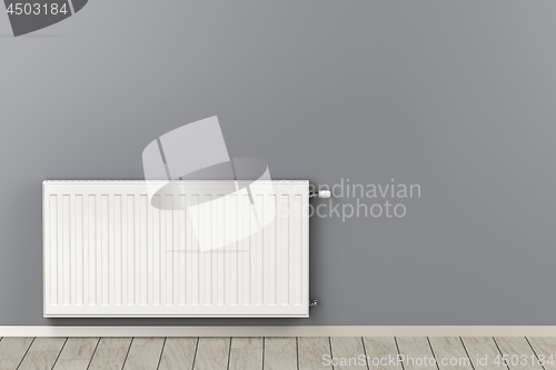 Image of White heating radiator