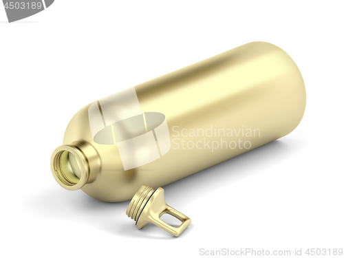 Image of Golden water bottle