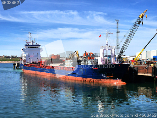 Image of Cargo Ship at Berth.