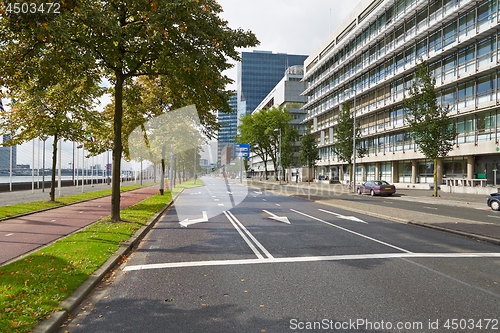 Image of Road lanes in a city