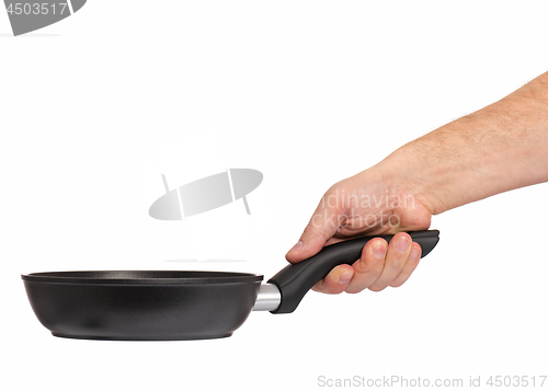 Image of Hand with frying pan
