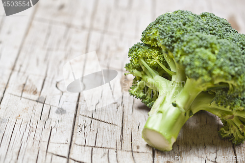 Image of Fresh green organic broccoli.