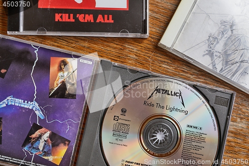 Image of Metallica Ride The Lightning and other CDs