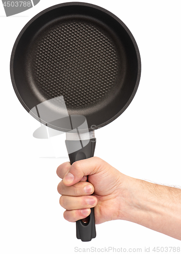 Image of Hand with frying pan