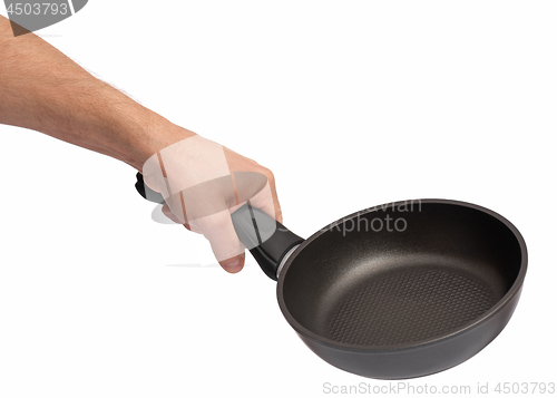 Image of Hand with frying pan