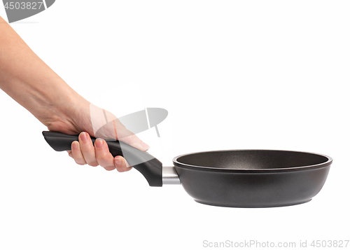 Image of Hand with frying pan