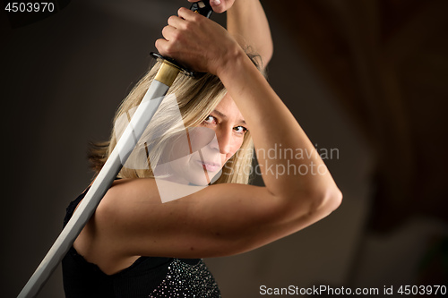 Image of Female fighter with sword