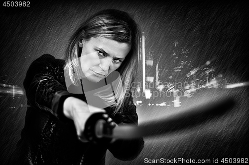 Image of Female fighter with sword