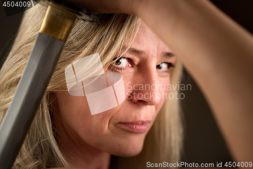 Image of Female fighter with sword