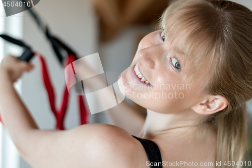 Image of Girl in sling training