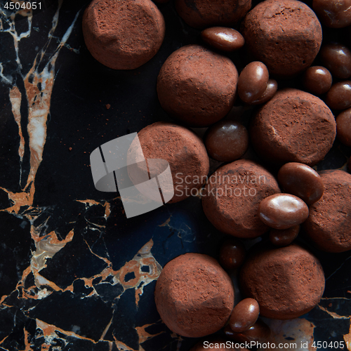 Image of delicious chocolate truffles