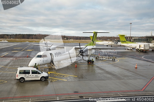 Image of Airbaltic Airliner in RIga