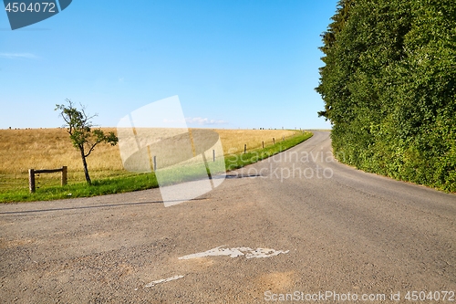 Image of Road through farmlands