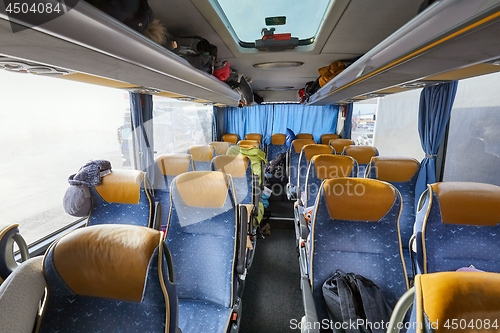 Image of Bus interior seats