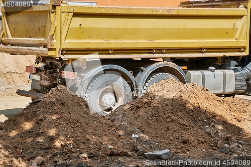 Image of Truck at construction site